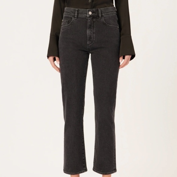 New DL1961 Patti Straight High Rise Vintage Ankle Nightshade - Picture 1 of 9